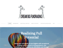 Tablet Screenshot of dreambigfundraising.com